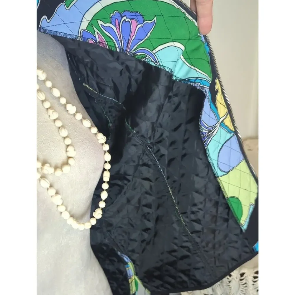 Vintage Requirements Quilted Jacket Resort Wear Coastal Prep Lily Inspired